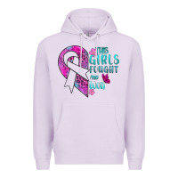 Lilac This Girls Fought and Won Cancer Premium Hoodie - BundleAndBundleShop