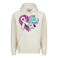 Oatmeal Heather This Girls Fought and Won Cancer Premium Hoodie - BundleAndBundleShop