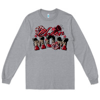 Heather Grey cheer mom  maroon Long Sleeve Tee - CowGirlArtShop
