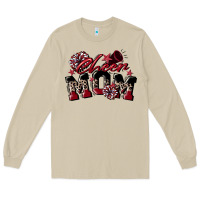 Mushroom cheer mom  maroon Long Sleeve Tee - CowGirlArtShop