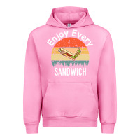 Fuchsia Pink enjoy every sandwich   sandwich gift   sandwich lover   funny gift ide Urban Hoodie - tuanDangUi