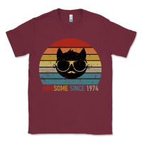 Burgundy Awesome Since 1974 Classic Tee - Bettercallsaul