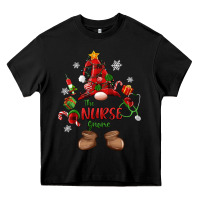 Black the nurse gnome christmas Heavy Core Tee - MaliasSmallBusiness