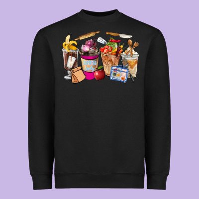Lunch Lady Coffee Cups Heavyweight Sweatshirt Designed By Fadigitalartstudio