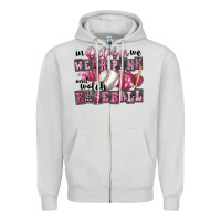 Dove Grey in october we wear pink and watch  baseball Zipper Hoodie - FaDigitalArtStudio