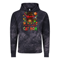 Cloud Black santas favorite cat mom Vintage Hoodie - texasbilliewilder