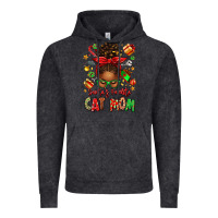 Vintage Black santas favorite cat mom Vintage Hoodie - texasbilliewilder
