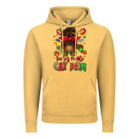Vintage Mustard santas favorite cat mom Vintage Hoodie - texasbilliewilder