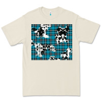Bone winter plaid and cowhide pattern Premium Tee - RanaPortraitStore