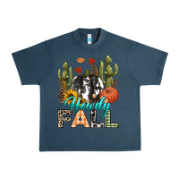 Midnight Navy Howdy Fall Urban Heavy Tee - texasbilliewilder