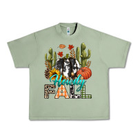 Oil Green Howdy Fall Urban Heavy Tee - texasbilliewilder