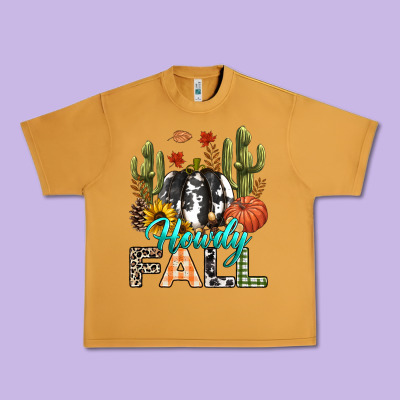 Howdy Fall Urban Heavy Tee Designed By Texasbilliewilder