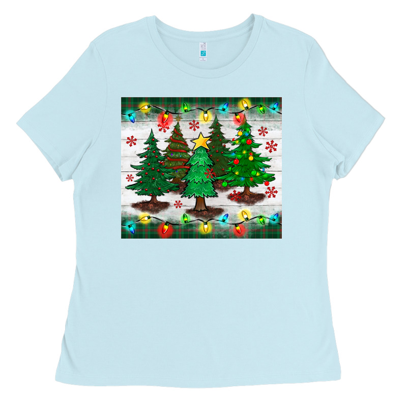 Christmas Trees Tumbler Ladies Tee by BundleAndBundleShop | Teevron