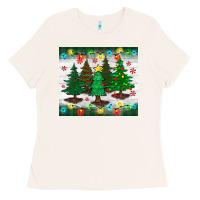 Bone christmas trees tumbler Ladies Tee - BundleAndBundleShop