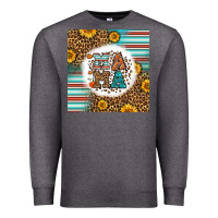 Charcoal Heather western fall mama Premium Sweatshirt - LillyAllenDesigns