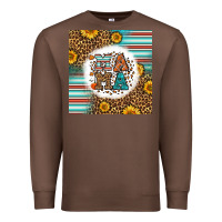 Chestnut western fall mama Premium Sweatshirt - LillyAllenDesigns