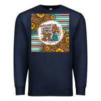 Navy western fall mama Premium Sweatshirt - LillyAllenDesigns
