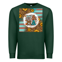Sports Green western fall mama Premium Sweatshirt - LillyAllenDesigns