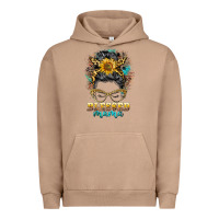 Pigment Burro blessed mama messy bun Urban Hoodie - BarkalooDesign