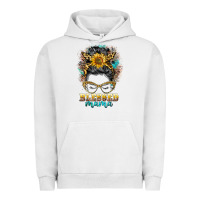 Pigment Lunar Rock blessed mama messy bun Urban Hoodie - BarkalooDesign