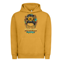 Pigment Peanut Butter blessed mama messy bun Urban Hoodie - BarkalooDesign
