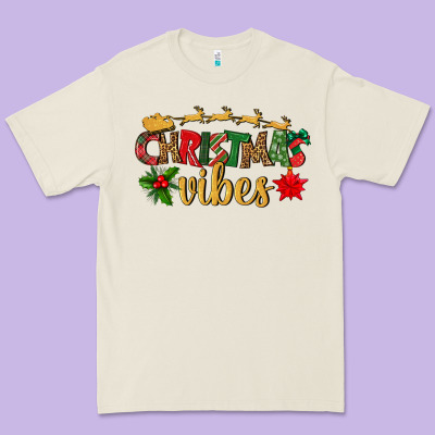 Christmas Vibes Premium Tee Designed By Bundleandbundleshop