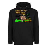 Black there's something mighty going on around here pig Heavyweight Hoodie - LillyAllenDesigns