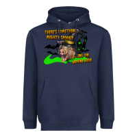 Navy there's something mighty going on around here pig Heavyweight Hoodie - LillyAllenDesigns