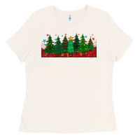 Christmas Trees Libbey Glass Ladies Tee | Teevron