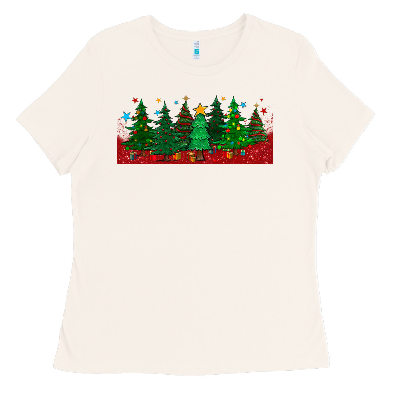 Christmas Trees Libbey Glass Ladies Tee by BundleAndBundleShop | Teevron