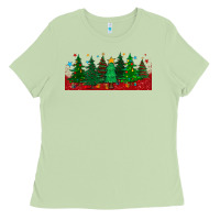 Matcha christmas trees libbey glass Ladies Tee - BundleAndBundleShop