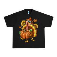 Black Thanksgiving Turkey Urban Heavy Tee - texasbilliewilder