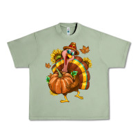 Oil Green Thanksgiving Turkey Urban Heavy Tee - texasbilliewilder