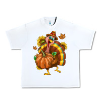 White Thanksgiving Turkey Urban Heavy Tee - texasbilliewilder
