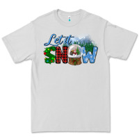 Dove Grey let it snow Premium Tee - BundleAndBundleShop