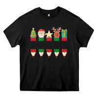 Black add your personalization christmas pencils Heavy Core Tee - MaliasSmallBusiness