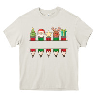 Cream add your personalization christmas pencils Heavy Core Tee - MaliasSmallBusiness