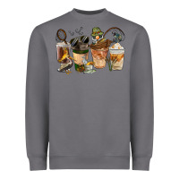 Storm Fishing Coffee Cups Heavyweight Sweatshirt - FaDigitalArtStudio