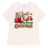 Bone just a girl who loves christmas Ladies Tee - BundleAndBundleShop