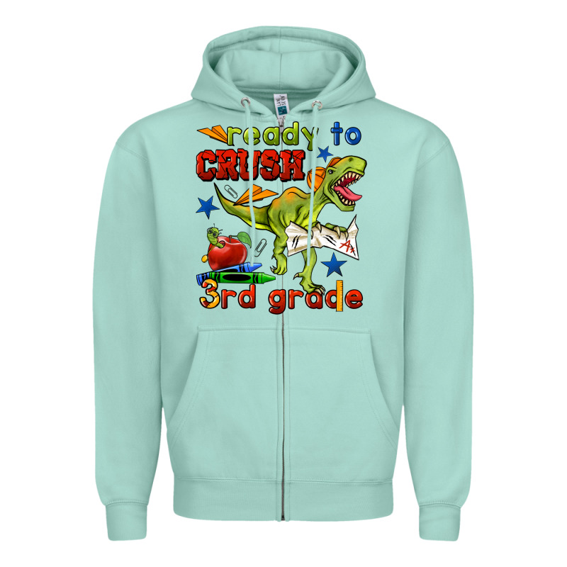 Ready To Crush 3rd Grade Zipper Hoodie by BundleAndBundleShop | Teevron