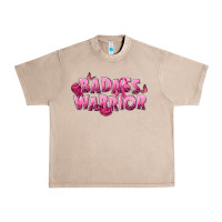 French Oak Badass warrior Breast Cancer Urban Heavy Tee - NancyCooperArtShop