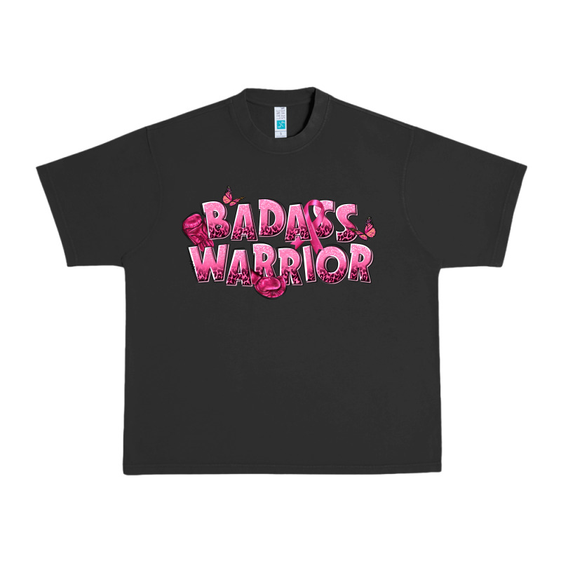 Badass Warrior Breast Cancer Urban Heavy Tee by NancyCooperArtShop | Teevron