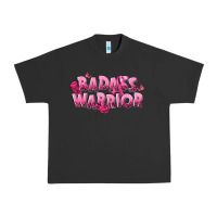 Pigment Black Badass warrior Breast Cancer Urban Heavy Tee - NancyCooperArtShop