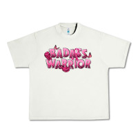 Pistachio Badass warrior Breast Cancer Urban Heavy Tee - NancyCooperArtShop