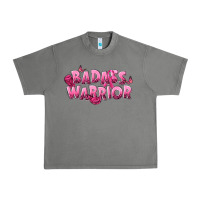 Tornado Badass warrior Breast Cancer Urban Heavy Tee - NancyCooperArtShop