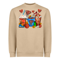 Mushroom Basketball Coffee Cups Heavyweight Sweatshirt - FaDigitalArtStudio