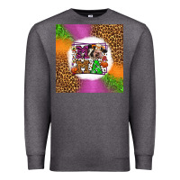Charcoal Heather halloween cow mama Premium Sweatshirt - LillyAllenDesigns