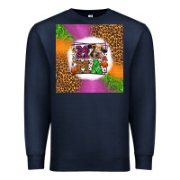 Navy halloween cow mama Premium Sweatshirt - LillyAllenDesigns