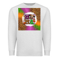 Oatmeal Heather halloween cow mama Premium Sweatshirt - LillyAllenDesigns