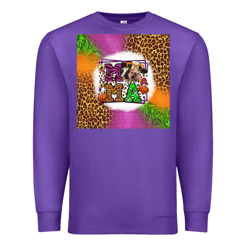 Halloween Cow Mama Premium Sweatshirt by LillyAllenDesigns | Teevron